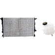 2-Piece Kit Radiator, Dual Fan, includes Coolant Reservoir