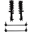 4-Piece Kit Front, Driver and Passenger Side Suspension Kit, Includes (2) Sway Bar Link and (2) Shock Absorber and Strut Assembly