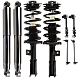 8-Piece Kit Front and Rear, Driver and Passenger Side Suspension, Includes (2) Loaded Strut, (2) Shock, and (4) Sway Bar Link