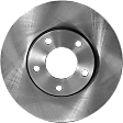 2-Wheel Set Front Brake Disc and Pad Kit, Plain Surface 5 Lugs 277.88 mm Ceramic Pro-Line Series, Includes (2) Brake Disc and (1) Brake Pad Set