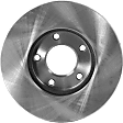 2-Wheel Set Front Brake Disc and Pad Kit, Plain Surface 5 Lugs 277.88 mm Ceramic Pro-Line Series, Includes (2) Brake Disc and (1) Brake Pad Set