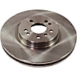 4-Piece Kit Front Brake Disc and Pad Kit, Plain Surface, 5 Lugs, Cast Iron, Organic Pad Material, Pro-Line Series