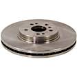 4-Piece Kit Front Brake Disc and Pad Kit, Plain Surface, 5 Lugs, Cast Iron, Organic Pad Material, Pro-Line Series