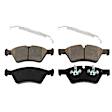 4-Piece Kit Front Brake Disc and Pad Kit, Plain Surface, 5 Lugs, Cast Iron, Organic Pad Material, Pro-Line Series