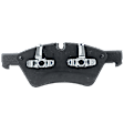 4-Piece Kit Front Brake Disc and Pad Kit, Plain Surface, 5 Lugs, Cast Iron, Organic Pad Material, Pro-Line Series