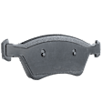 4-Piece Kit Front Brake Disc and Pad Kit, Plain Surface, 5 Lugs, Cast Iron, Organic Pad Material, Pro-Line Series