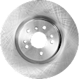 4-Piece Kit Front Brake Disc and Pad Kit, Plain Surface, 5 Lugs, Cast Iron, Organic Pad Material, Pro-Line Series