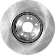 4-Piece Kit Front Brake Disc and Pad Kit, Plain Surface, 5 Lugs, Cast Iron, Organic Pad Material, Pro-Line Series