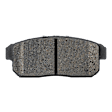 2-Wheel Set Rear Brake Disc and Pad Kit, Plain Surface 5 Lugs 300.99 mm Ceramic Pro-Line Series, Includes (2) Brake Disc and (1) Brake Pad Set