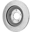 2-Wheel Set Rear Brake Disc and Pad Kit, Plain Surface 5 Lugs 300.99 mm Ceramic Pro-Line Series, Includes (2) Brake Disc and (1) Brake Pad Set