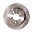Rear Brake Disc and Pad Kit Plain Surface, 5 Lugs, Cast Iron, Organic Pad Material, Pro-Line Series