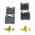 Rear Brake Disc and Pad Kit Plain Surface, 5 Lugs, Cast Iron, Organic Pad Material, Pro-Line Series