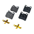 Rear Brake Disc and Pad Kit Plain Surface, 5 Lugs, Cast Iron, Organic Pad Material, Pro-Line Series