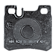 Rear Brake Disc and Pad Kit Plain Surface, 5 Lugs, Cast Iron, Organic Pad Material, Pro-Line Series