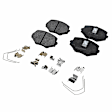4-Wheel Set Front and Rear Brake Disc and Pad Kit, Plain Surface, 4 Lugs, Cast Iron , Pro-Line Series