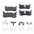 4-Wheel Set Front and Rear Brake Disc and Pad Kit, Plain Surface, 4 Lugs, Cast Iron , Pro-Line Series