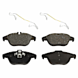2014 Mercedes Benz C250 - 4-Wheel Set Front and Rear Brake Disc and Pad Kit, Plain Surface, 5 Lugs, Front-294.89 mm/Rear-299.97 mm, Organic, Sedan, 1.8L 4Cyl, Pro-Line Series  Includes (4) Disc and (2) Pad Set