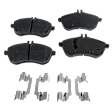 2014 Mercedes Benz C250 - 4-Wheel Set Front and Rear Brake Disc and Pad Kit, Plain Surface, 5 Lugs, Front-294.89 mm/Rear-299.97 mm, Organic, Sedan, 1.8L 4Cyl, Pro-Line Series  Includes (4) Disc and (2) Pad Set