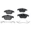 2014 Mercedes Benz C250 - 4-Wheel Set Front and Rear Brake Disc and Pad Kit, Plain Surface, 5 Lugs, Front-294.89 mm/Rear-299.97 mm, Organic, Sedan, 1.8L 4Cyl, Pro-Line Series  Includes (4) Disc and (2) Pad Set