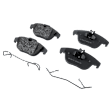 2014 Mercedes Benz C250 - 4-Wheel Set Front and Rear Brake Disc and Pad Kit, Plain Surface, 5 Lugs, Front-294.89 mm/Rear-299.97 mm, Organic, Sedan, 1.8L 4Cyl, Pro-Line Series  Includes (4) Disc and (2) Pad Set