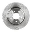 4-Wheel Set Front and Rear Brake Disc and Pad Kit, Plain Surface 5 Lugs Front-344.93 mm/Rear-299.97 mm Organic Pro-Line Series, Includes (2) Brake Pad Set and (4) Brake Disc
