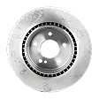 4-Wheel Set Front and Rear Brake Disc and Pad Kit, Plain Surface 5 Lugs Front-344.93 mm/Rear-299.97 mm Organic Pro-Line Series, Includes (2) Brake Pad Set and (4) Brake Disc