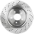 4-Wheel Set Front and Rear Brake Disc and Pad Kit, Plain Surface 5 Lugs Front-344.93 mm/Rear-299.97 mm Organic Pro-Line Series, Includes (2) Brake Pad Set and (4) Brake Disc