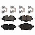 Front and Rear Brake Disc and Pad Kit, Plain Surface, 4 Lugs, Cast Iron , Pro-Line Series