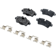Front and Rear Brake Disc and Pad Kit, Plain Surface, 4 Lugs, Cast Iron , Pro-Line Series