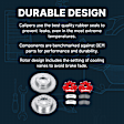 Front and Rear Brake Disc and Pad Kit, Plain Surface, 4 Lugs, Cast Iron , Pro-Line Series
