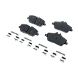 Front and Rear Brake Disc and Pad Kit, Plain Surface, 4 Lugs, Cast Iron , Pro-Line Series