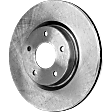 2018 Nissan Altima - 2-Wheel Set Front Brake Disc and Pad Kit, Plain Surface, 5 Lugs, 294.89 mm, Ceramic, 3.5L 6Cyl, Pro-Line Series Includes (2) Disc and (1) Pad Set