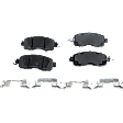 2018 Nissan Altima - 2-Wheel Set Front Brake Disc and Pad Kit, Plain Surface, 5 Lugs, 294.89 mm, Ceramic, 3.5L 6Cyl, Pro-Line Series Includes (2) Disc and (1) Pad Set