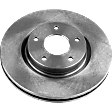 2018 Nissan Altima - 2-Wheel Set Front Brake Disc and Pad Kit, Plain Surface, 5 Lugs, 294.89 mm, Ceramic, 3.5L 6Cyl, Pro-Line Series Includes (2) Disc and (1) Pad Set
