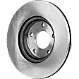 2018 Nissan Altima - 2-Wheel Set Front Brake Disc and Pad Kit, Plain Surface, 5 Lugs, 294.89 mm, Ceramic, 3.5L 6Cyl, Pro-Line Series Includes (2) Disc and (1) Pad Set