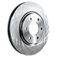 2-Wheel Set Front Brake Disc and Pad Kit, Plain Surface 6 Lugs 350.01 mm Ceramic Pro-Line Series, Includes (1) Brake Pad Set and (2) Brake Disc