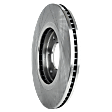 2-Wheel Set Front Brake Disc and Pad Kit, Plain Surface 6 Lugs 350.01 mm Ceramic Pro-Line Series, Includes (1) Brake Pad Set and (2) Brake Disc
