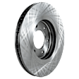 2-Wheel Set Front Brake Disc and Pad Kit, Plain Surface 6 Lugs 350.01 mm Ceramic Pro-Line Series, Includes (1) Brake Pad Set and (2) Brake Disc