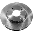 2012 Nissan Sentra SL - 2-Wheel Set Front Brake Disc and Pad Kit, Plain Surface, 4 Lugs, 279.91 mm, Ceramic, 2.0L 4Cyl, Pro-Line Series  Includes (2) Disc and (1) Pad Set
