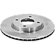 2012 Nissan Sentra SL - 2-Wheel Set Front Brake Disc and Pad Kit, Plain Surface, 4 Lugs, 279.91 mm, Ceramic, 2.0L 4Cyl, Pro-Line Series  Includes (2) Disc and (1) Pad Set
