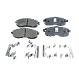 2012 Nissan Sentra SL - 2-Wheel Set Front Brake Disc and Pad Kit, Plain Surface, 4 Lugs, 279.91 mm, Ceramic, 2.0L 4Cyl, Pro-Line Series  Includes (2) Disc and (1) Pad Set