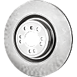 2014 Volvo XC60 - 2-Wheel Set Front Brake Disc and Pad Kit, Plain Surface, 5 Lugs, 328.17 mm, Semi-metallic, 3.0L 6Cyl, Pro-Line Series  Includes (2) Disc and (1) Pad Set