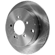 2-Wheel Set Rear Brake Disc and Pad Kit, Plain Surface 5 Lugs 302.01 mm Ceramic Pro-Line Series, Includes (2) Disc and (1) Pad Set