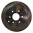 2-Wheel Set Rear Brake Disc and Pad Kit, Plain Surface 6 Lugs 286 mm Ceramic Pro-Line Series, Includes (1) Brake Pad Set and (2) Brake Disc