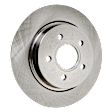 4-Piece Kit Rear Brake Disc and Pad Kit, Plain Surface, 5 Lugs, 279.91 mm Organic, Pro-Line Series