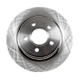 4-Piece Kit Rear Brake Disc and Pad Kit, Plain Surface, 5 Lugs, 279.91 mm Organic, Pro-Line Series