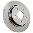 4-Piece Kit Rear Brake Disc and Pad Kit, Plain Surface, 5 Lugs, 279.91 mm Organic, Pro-Line Series