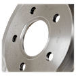 4-Piece Kit Rear Brake Disc and Pad Kit, Plain Surface, 5 Lugs, 279.91 mm Organic, Pro-Line Series