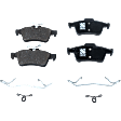 4-Piece Kit Rear Brake Disc and Pad Kit, Plain Surface, 5 Lugs, 279.91 mm Organic, Pro-Line Series