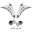 KIT-091124-01 3-Piece Kit Front, Driver and Passenger Side Control Arm, Includes (2) Control Arm and (1) Control Arm Bushing